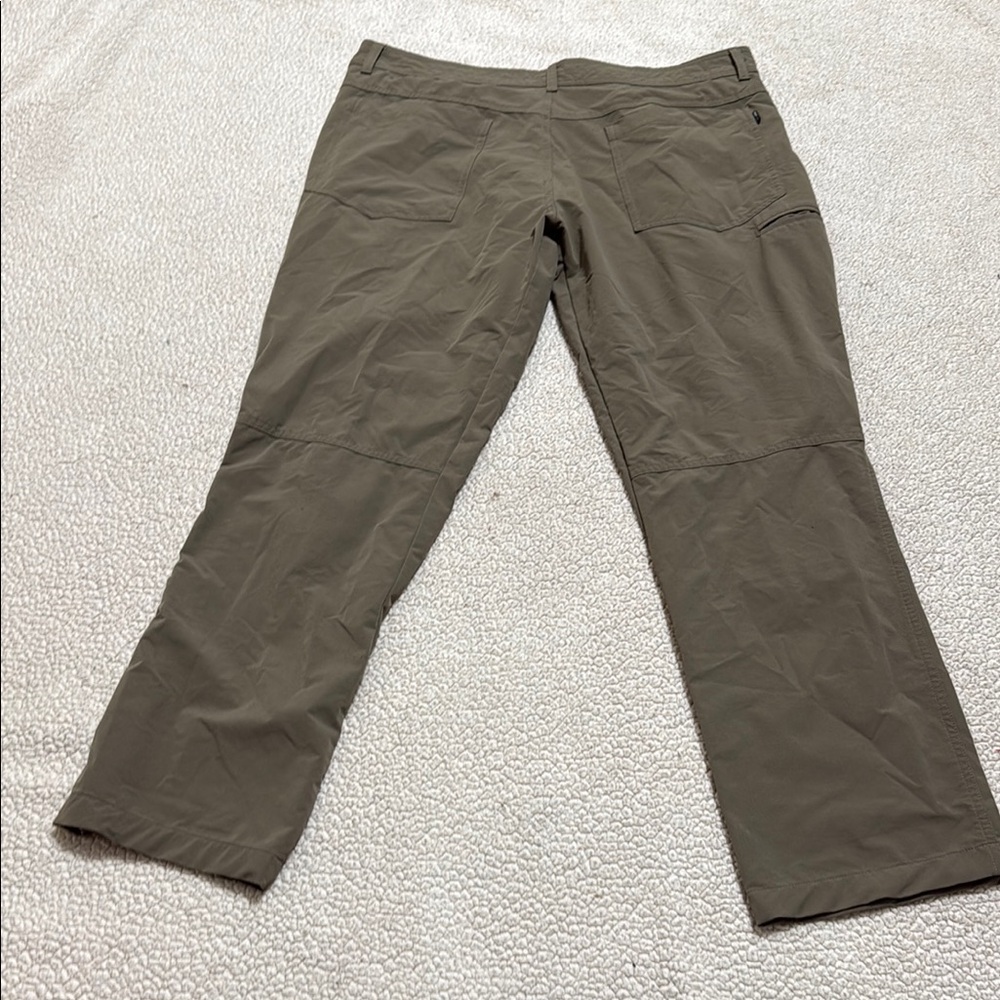 Swiss Tech Green Cargo Pants Durable Cotton Blend - Picture 3 of 3